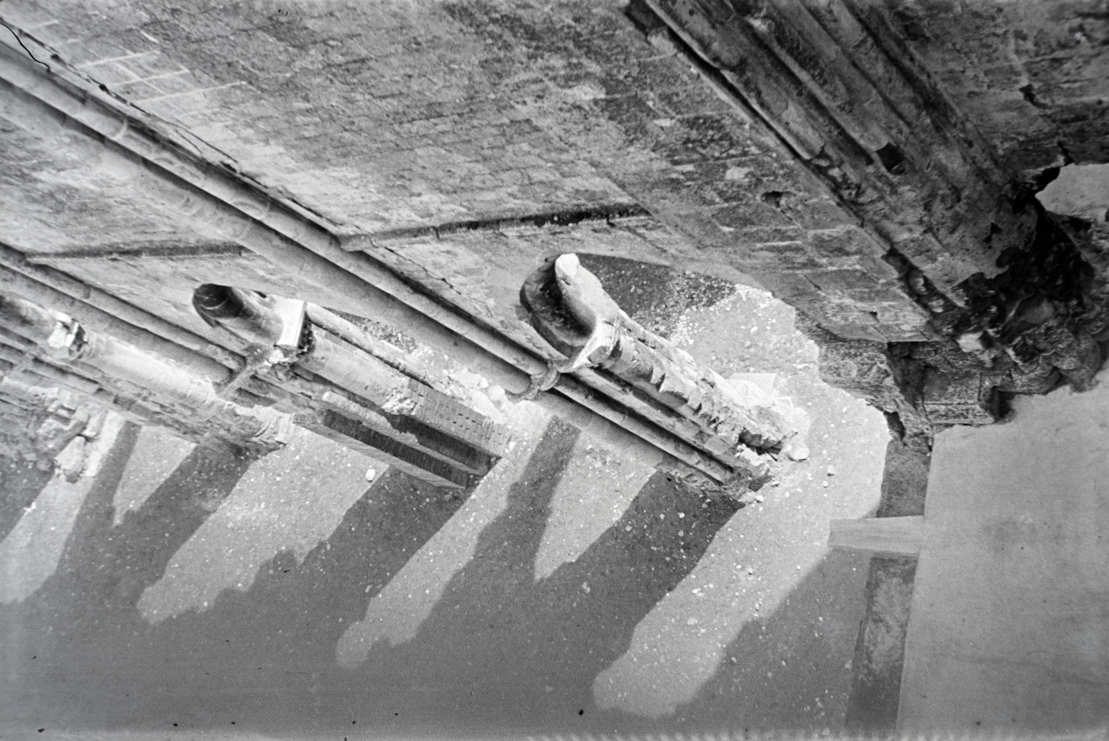 Magyarország, Zsámbék, a premontrei templom romjai., 1942, Miklós Lajos, Premontrei rend, Fortepan #140791