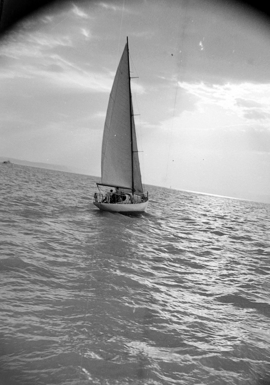 Hungary,Lake Balaton, 1957, Szent-tamási Mihály, ship, sailboat, Fortepan #14080