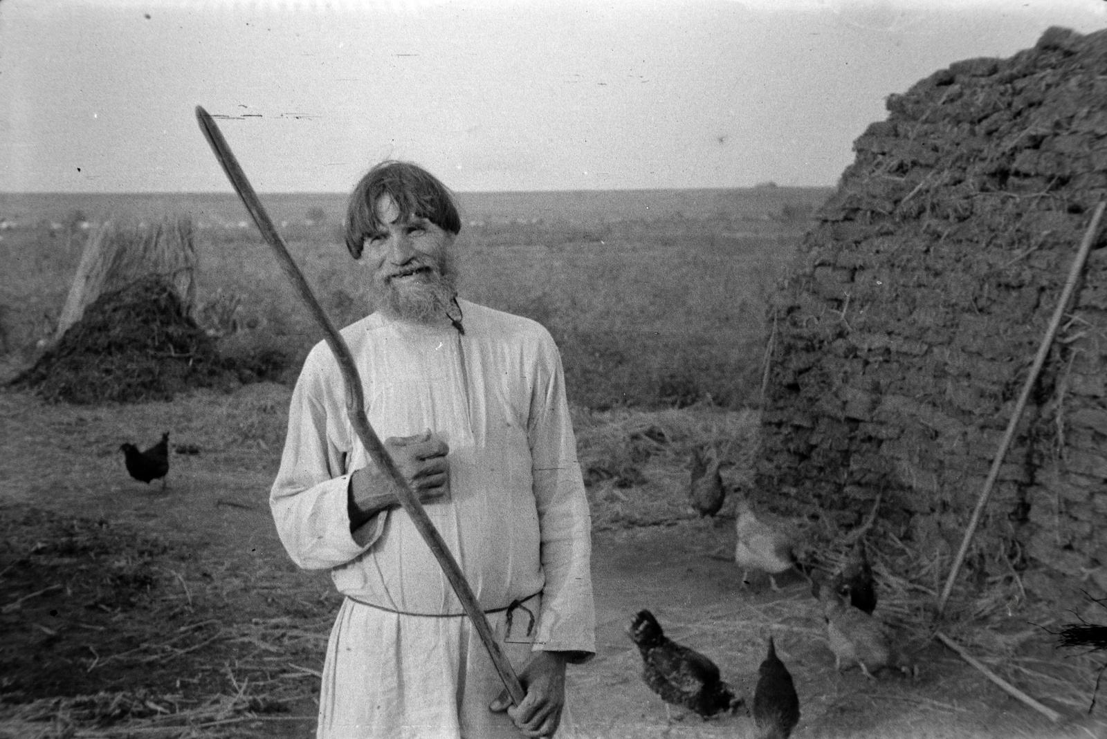 Russia, 1942, Miklós Lajos, eastern front, second World War, peasant, Fortepan #140931