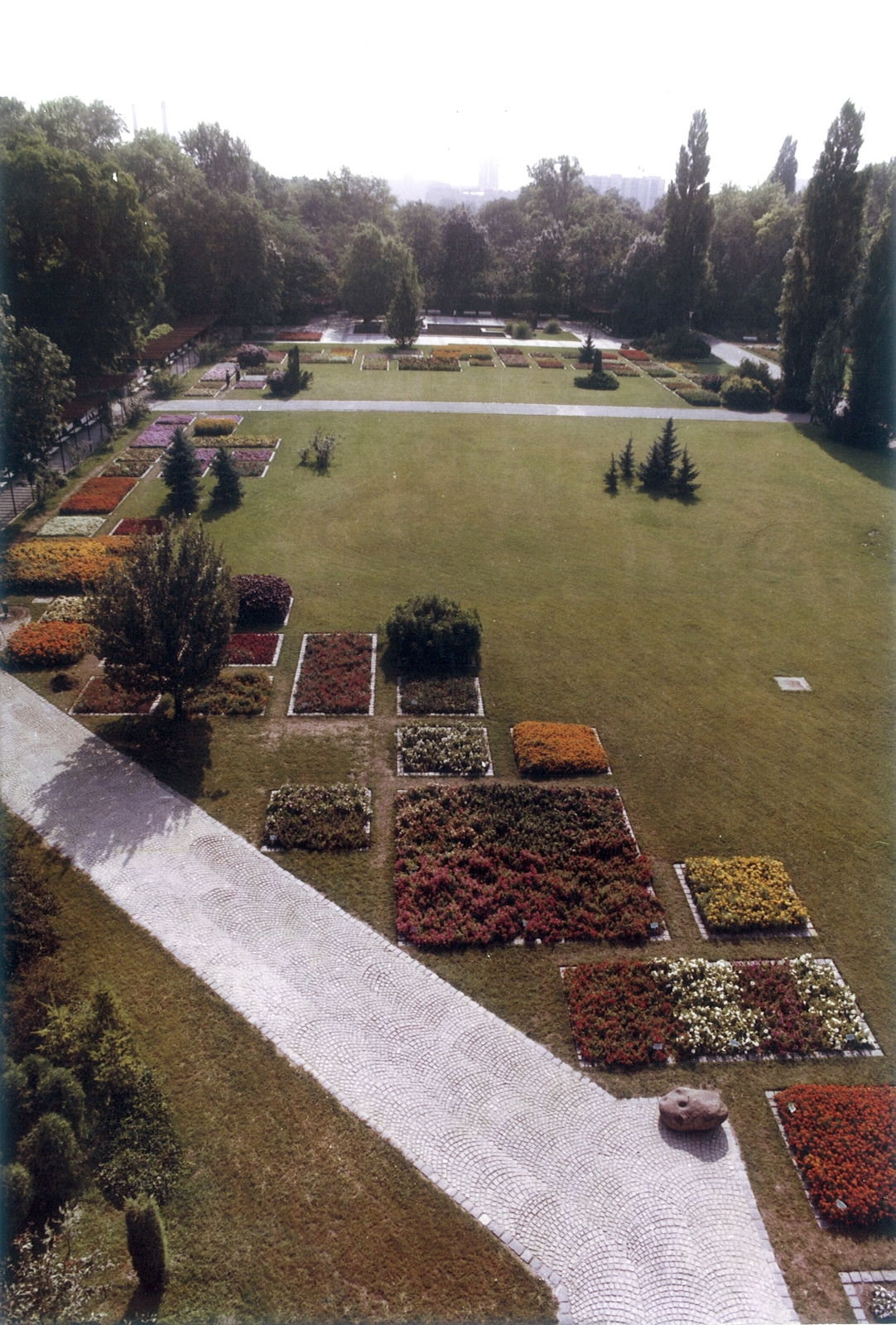 Hungary, Margit Islands, Budapest, 1981, Hlatky Katalin-Főkert, flower bed, Fortepan #141221