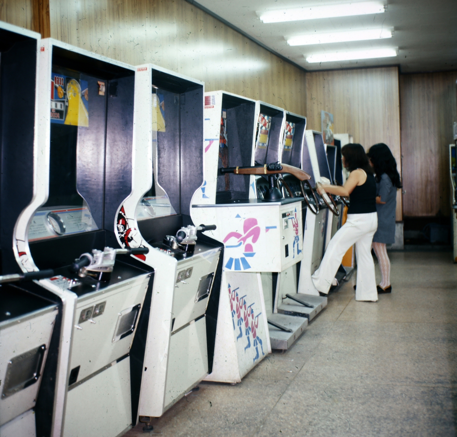 Japan, 1978, Bencze László, colorful, slot machine, Fortepan #141466
