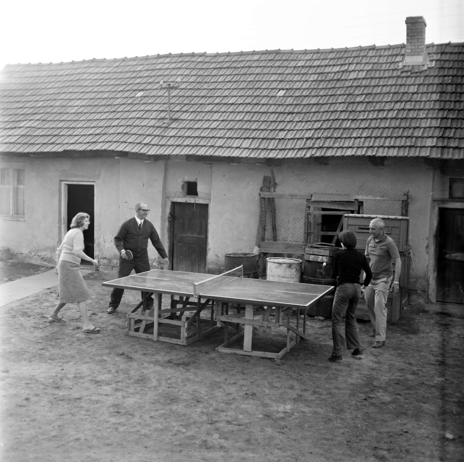 1974, Bencze László, table tennis table, Fortepan #141559