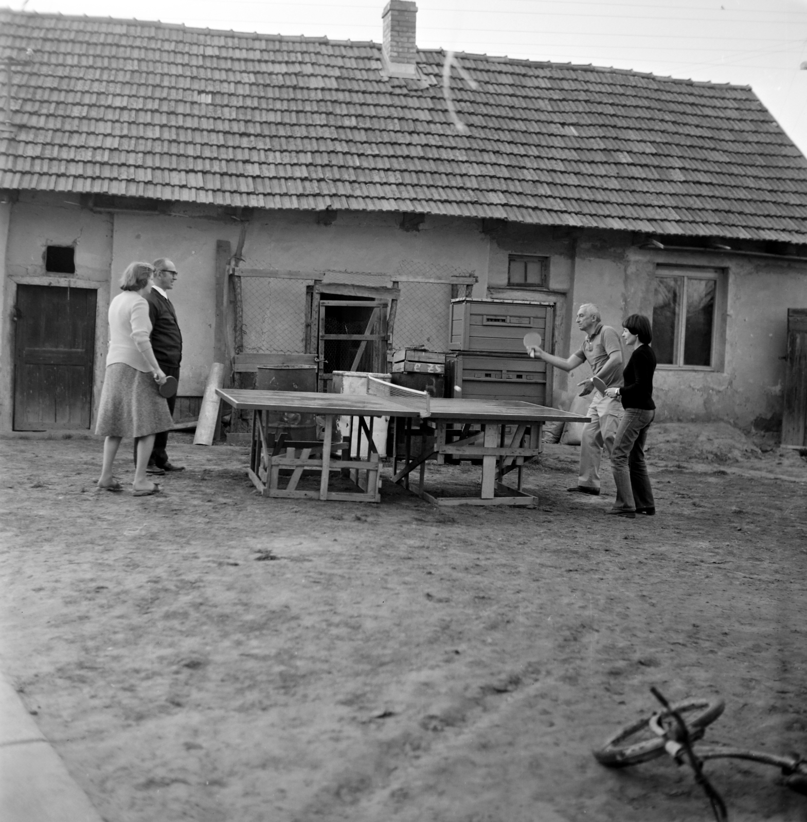 1974, Bencze László, table tennis table, Fortepan #141560