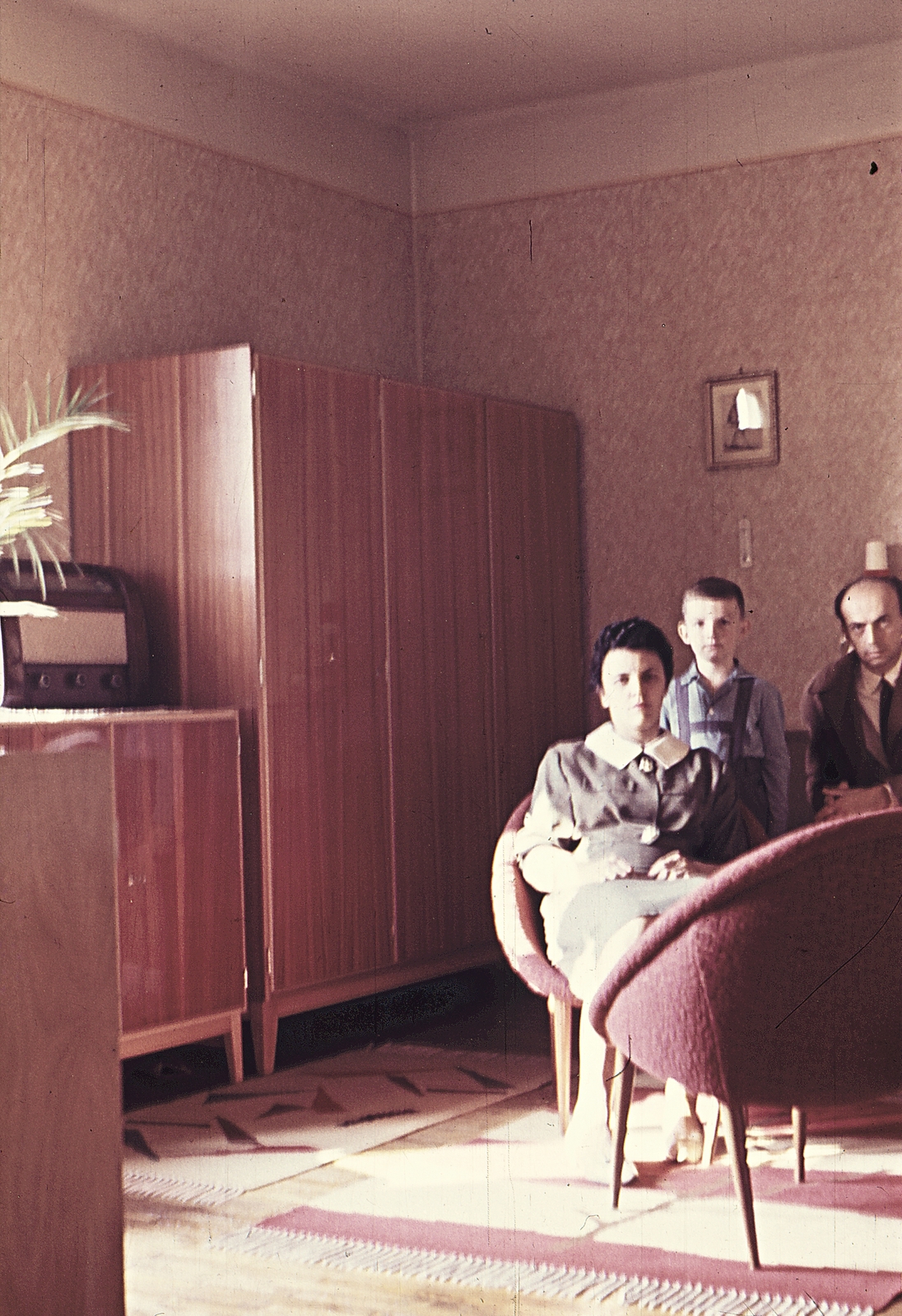 1962, Erky-Nagy Tibor, colorful, family, radio, Fortepan #14158