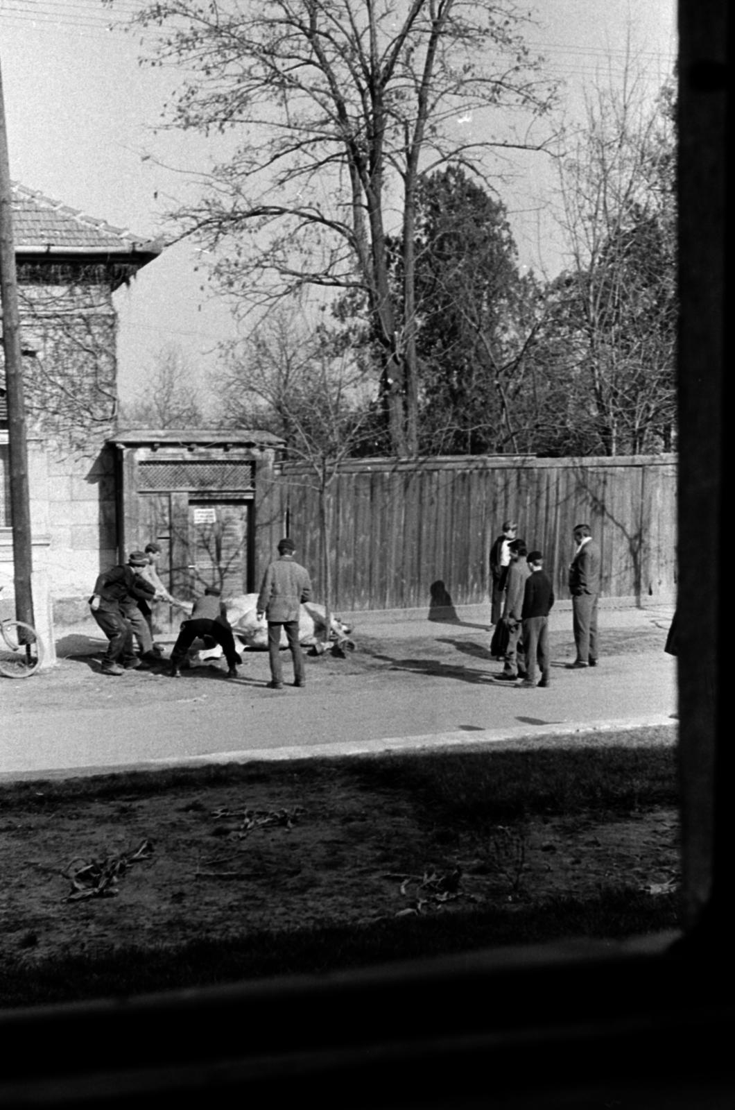 Hungary, Monor, Petőfi Sándor utca, szemben az egykori járásbíró dr. Szappanos Sándor házának kertkapuja. Homoki-Nagy István filmrendező, operatőr élete egy szakaszában itt lakott., 1969, Péterffy István, Fortepan #141712