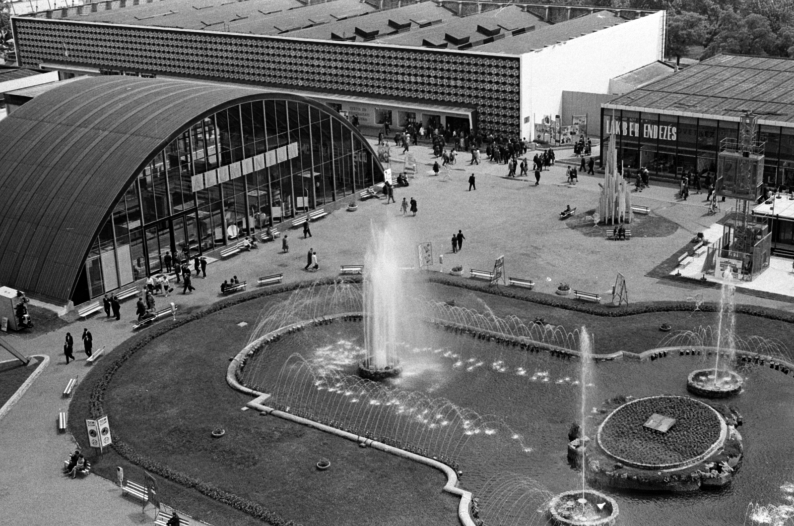 Hungary, Budapest XIV., 1969, Péterffy István, fountain, Budapest, Fortepan #141805