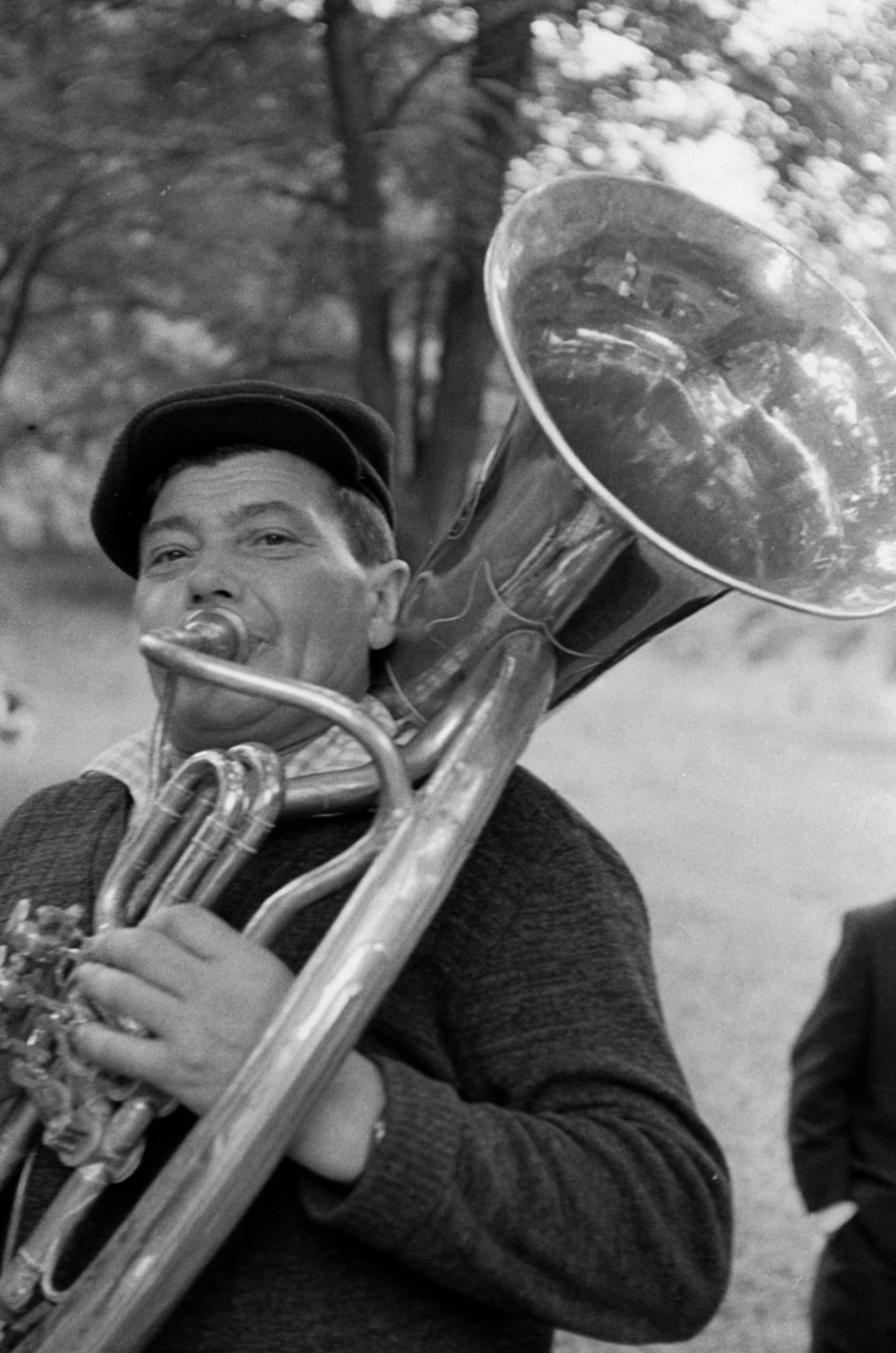 Hungary, Bénye, Kisasszonyvölgy, a helyi rezesbanda egyik fúvósa., 1969, Péterffy István, Fortepan #141865