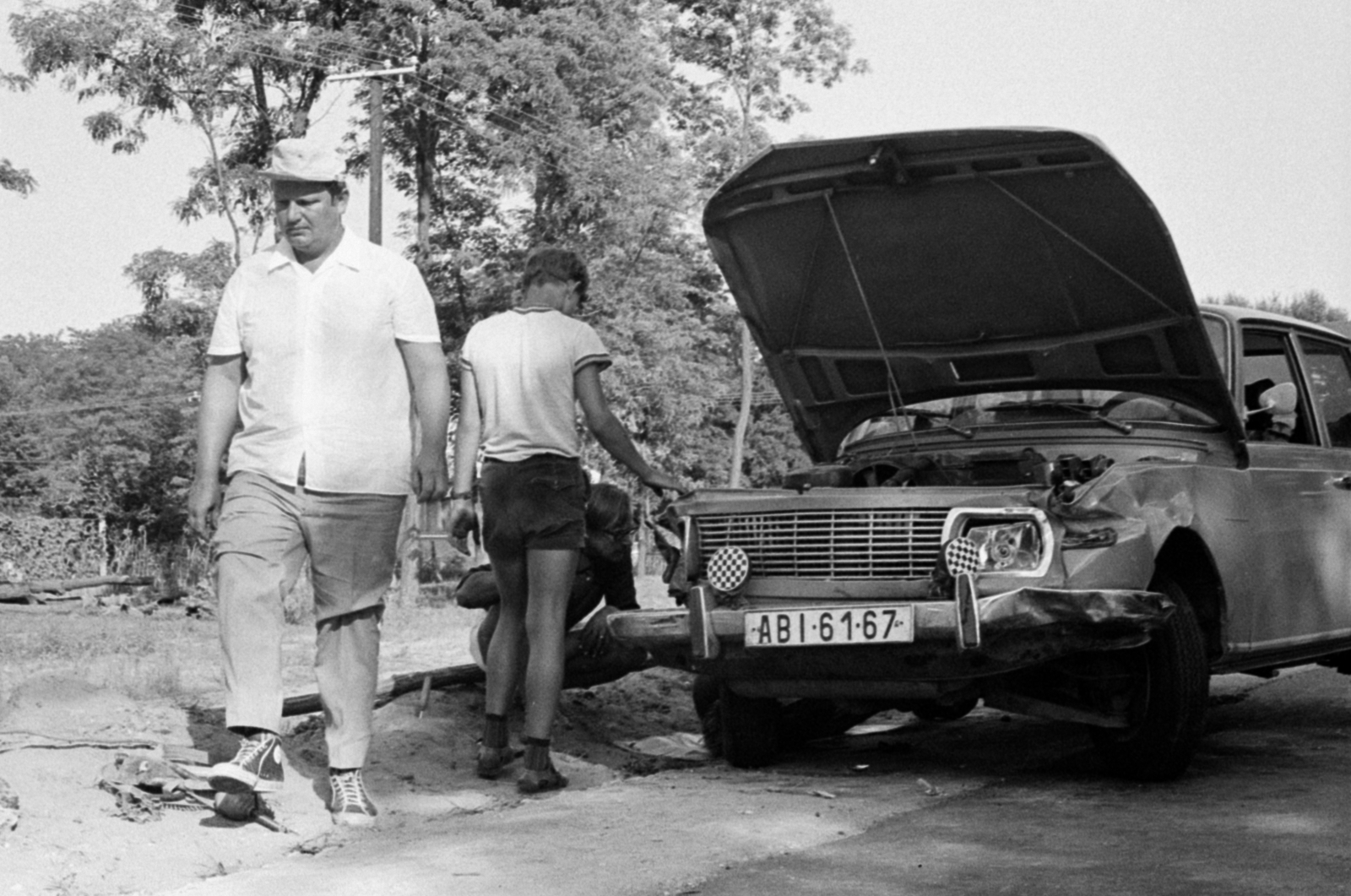 Hungary, Monorierdő, 4-es főút., 1971, Péterffy István, Fortepan #142162