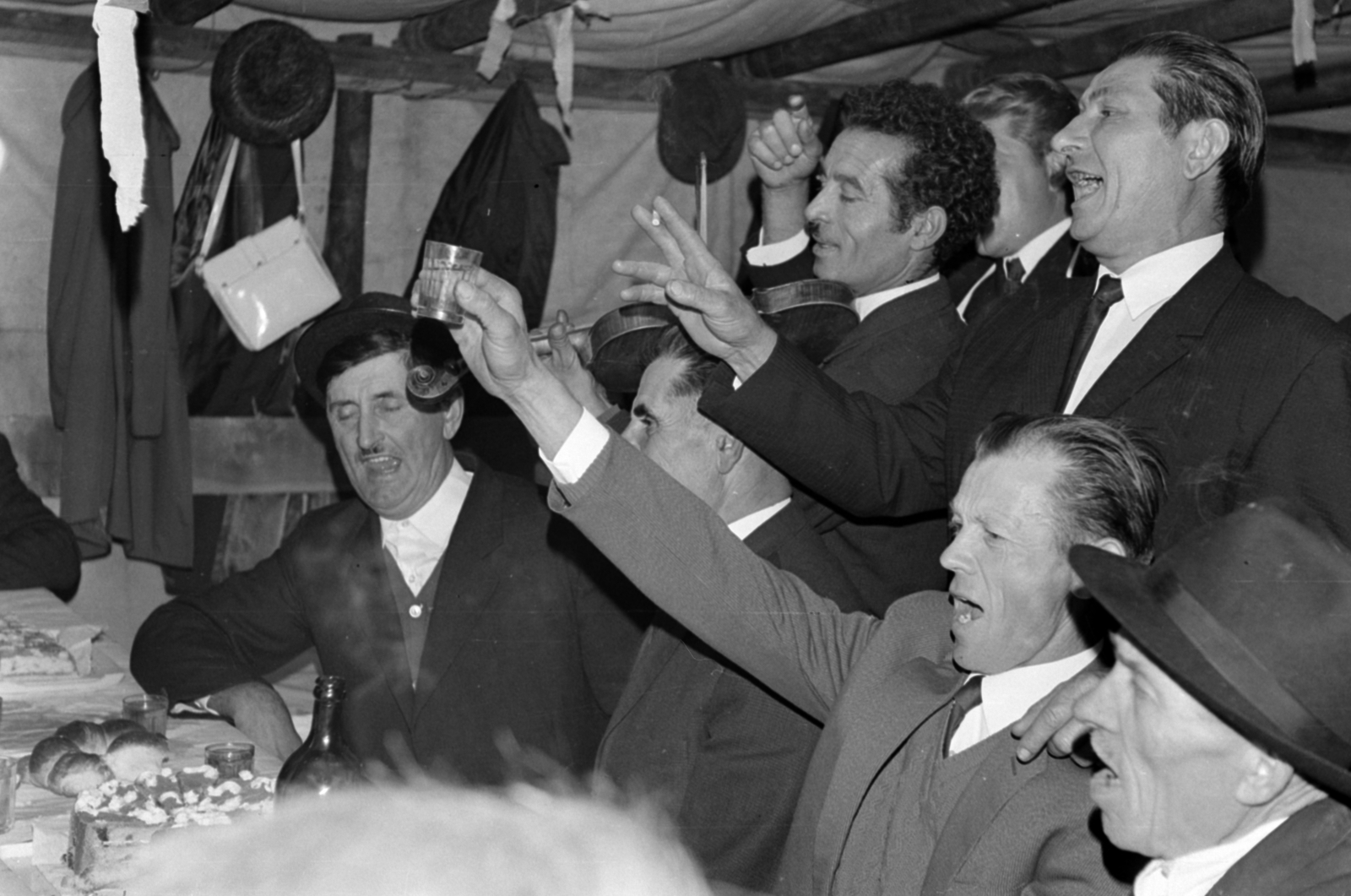 1970, Péterffy István, italozás, mulatozás, Best of, Fortepan #142259