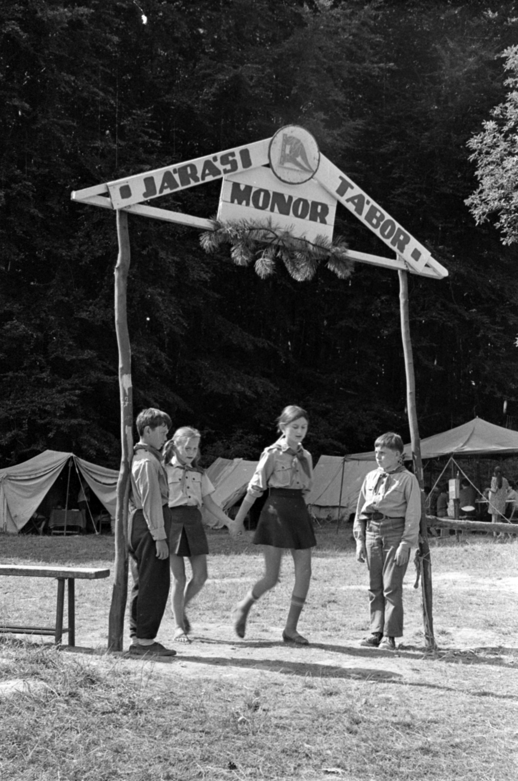 Magyarország, Salgótarján, Eresztvény, a monori úttörők tábora., 1971, Péterffy István, Fortepan #142268