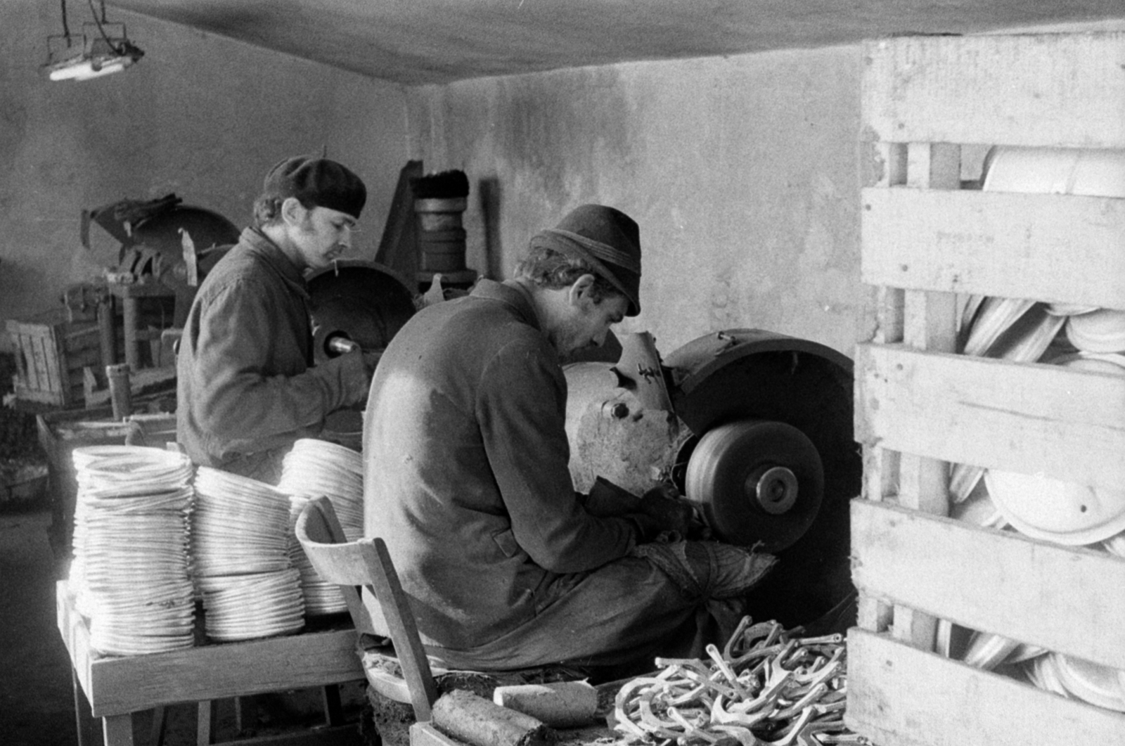 1971, Péterffy István, üzem, munkás, svájcisapka, Fortepan #142315