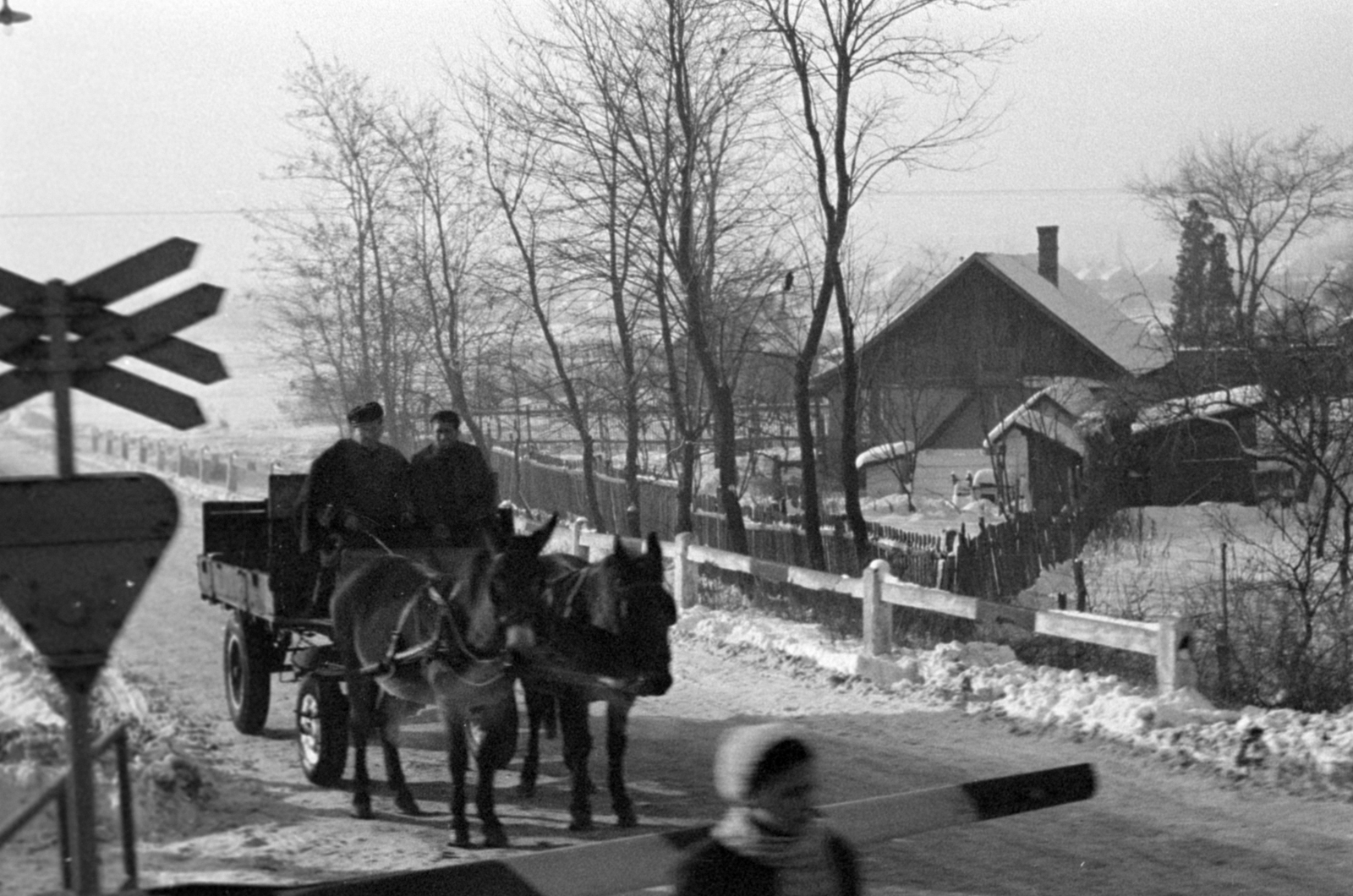 Hungary, Monor, Kistói úti vasúti átjáró., 1970, Péterffy István, Fortepan #142367