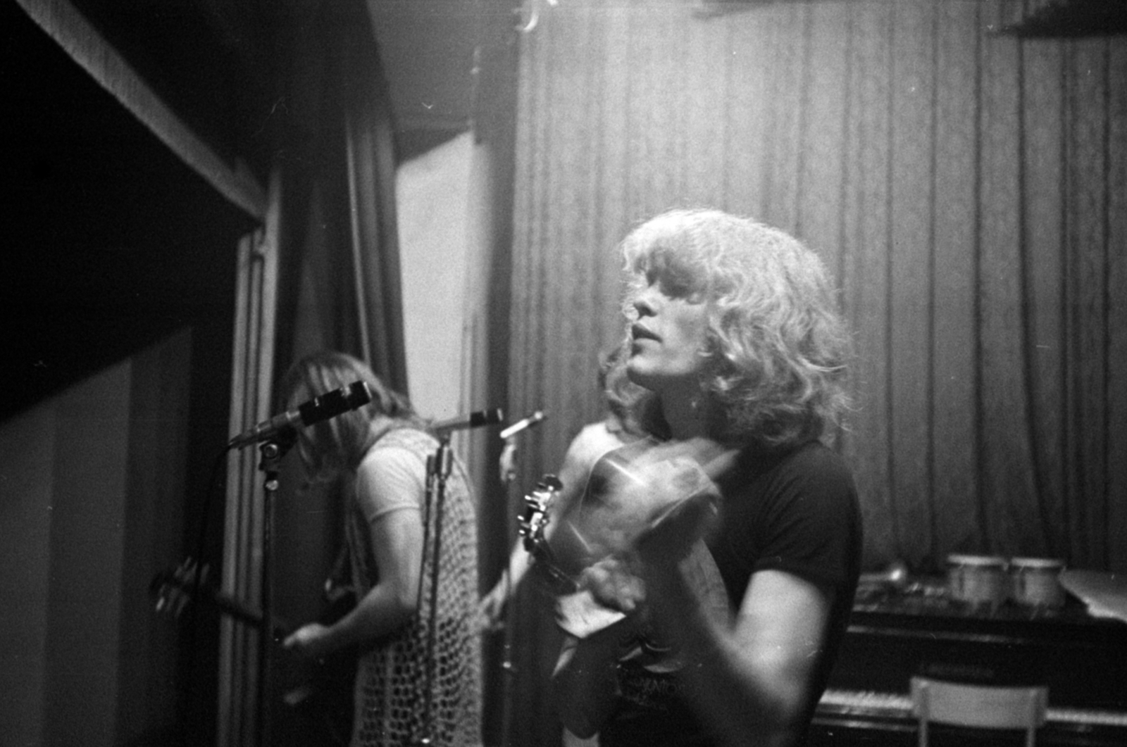 Magyarország, Monor, Művelődési Ház, az Omega együttes koncertje, Molnár György, Kóbor János., 1970, Péterffy István, Fortepan #142402