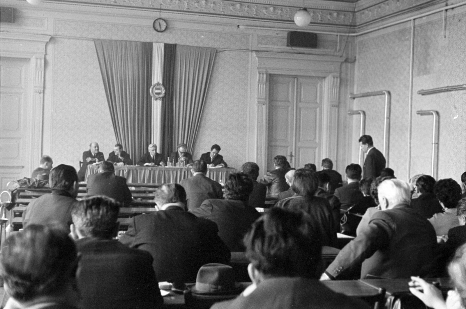 Magyarország, Cegléd, a Dél-Pest megyei Területi Tsz-szövetség közgyűlése., 1970, Péterffy István, értekezlet, Fortepan #142421