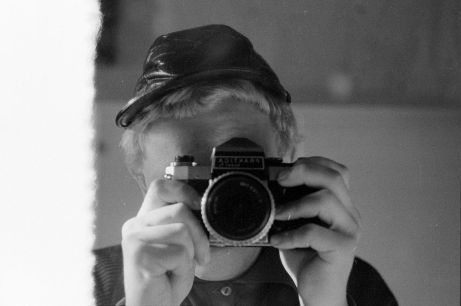 Hungary, 1966, Péterffy István, camera, photography, self-portrait, Fortepan #142447