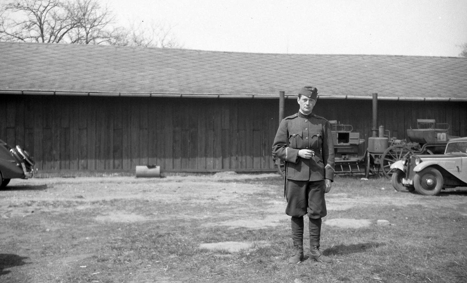 1938, Csontos Péter, soldier, automobile, chevron, Fortepan #14282