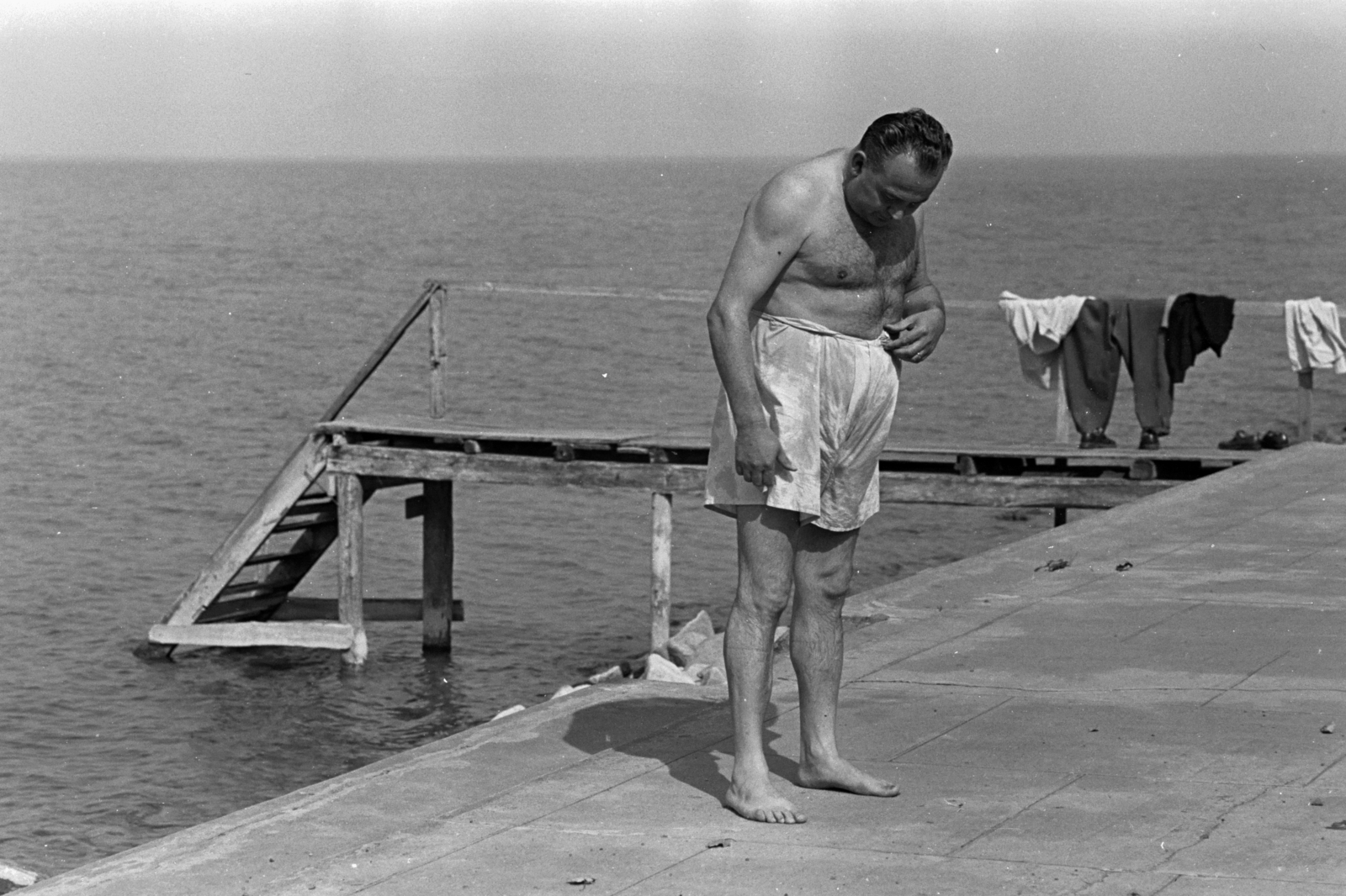 1954, Chuckyeager tumblr, pants, Fortepan #142950