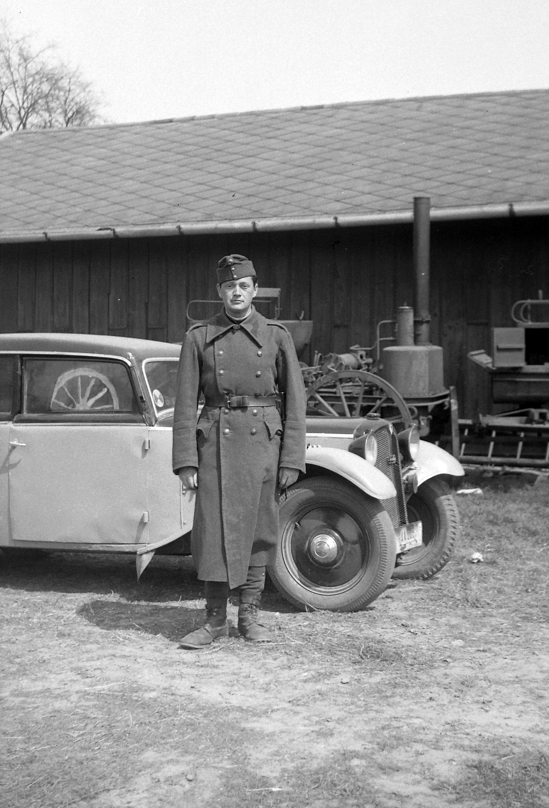 1938, Csontos Péter, DKW-brand, soldier, automobile, Fortepan #14300