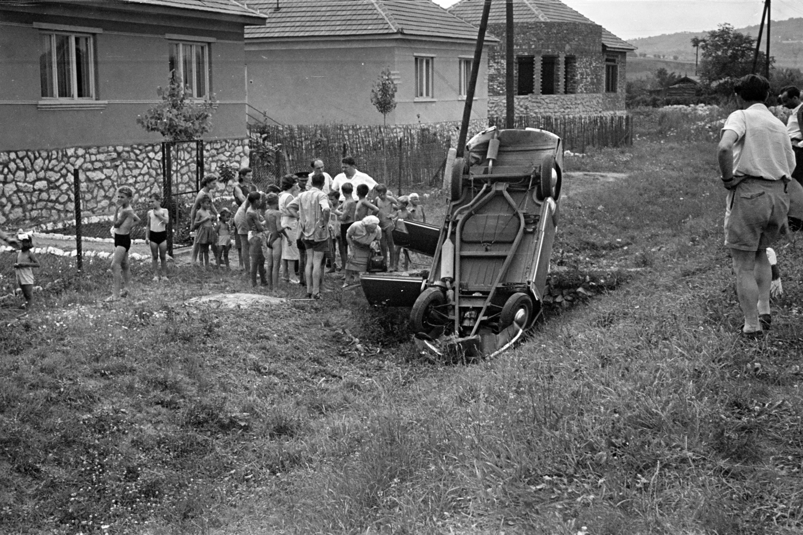 1963, Chuckyeager tumblr, baleset, járműroncs, Fortepan #143041