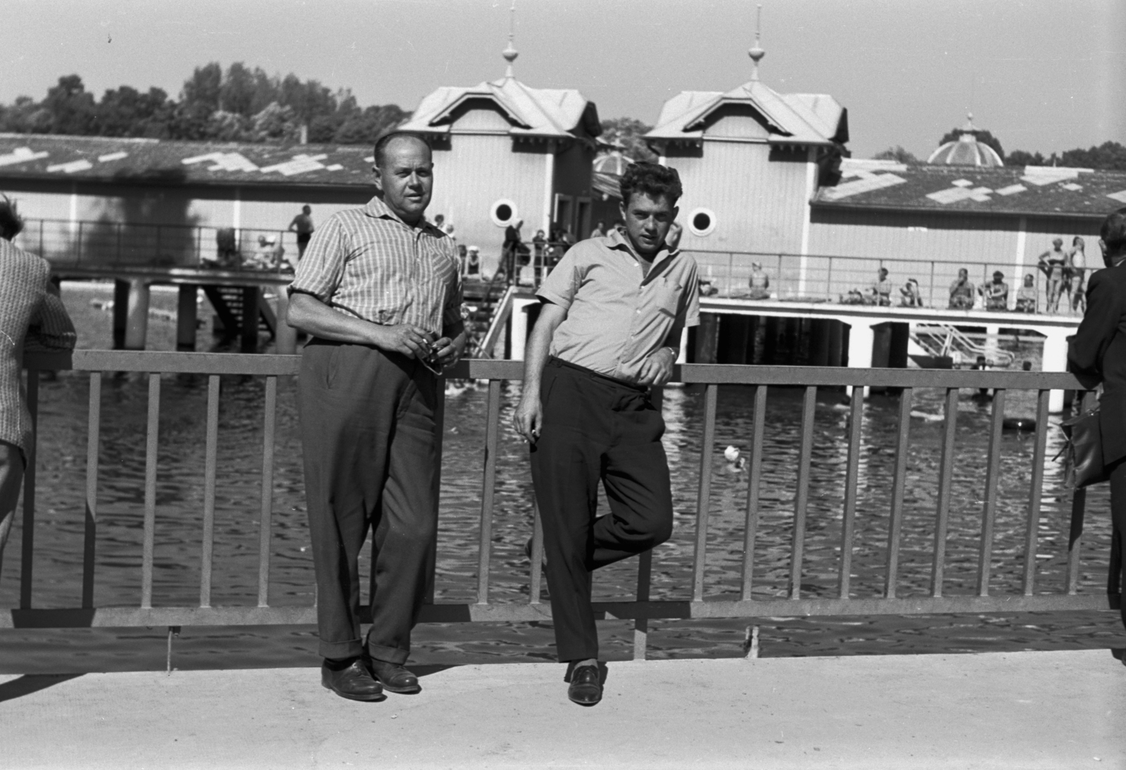 Hungary, Hévíz, Tófürdő., 1963, Chuckyeager tumblr, Fortepan #143052