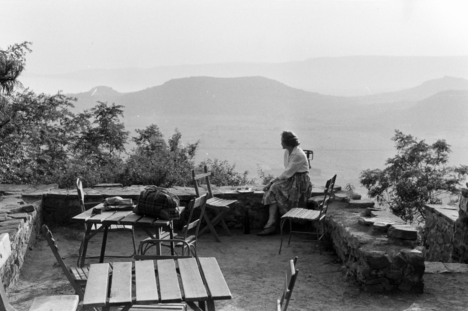 Magyarország,Balaton, Badacsonytördemic, Rodostó turistaház., 1963, Chuckyeager tumblr, Fortepan #143073