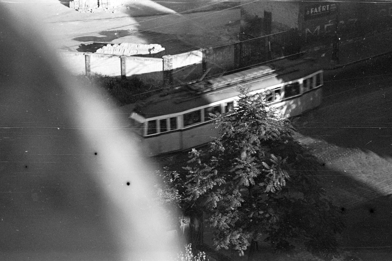 Hungary, Budapest XII.,Budapest I., FAÉRT építőanyag telep az Alkotás utca - Márvány utca határolta területen a Királyhágó utca felől nézve., 1955, Chuckyeager tumblr, tram, Budapest, vinegar tree, Fortepan #143172