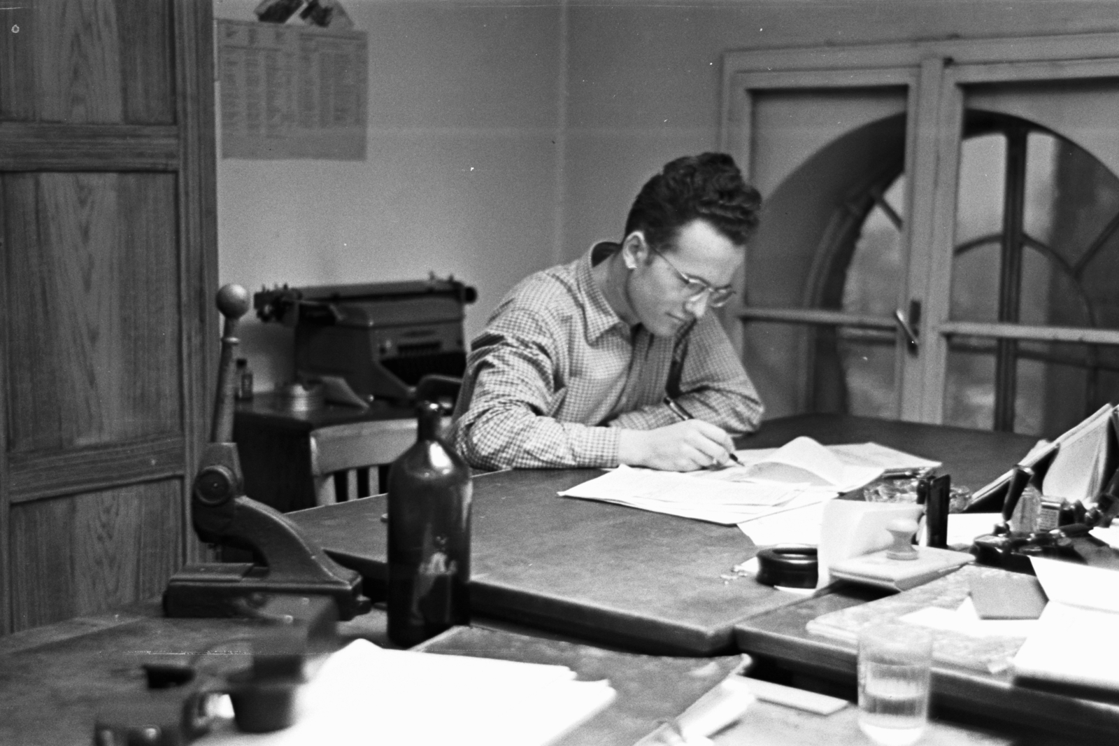 1958, Chuckyeager tumblr, writing, Fortepan #143192
