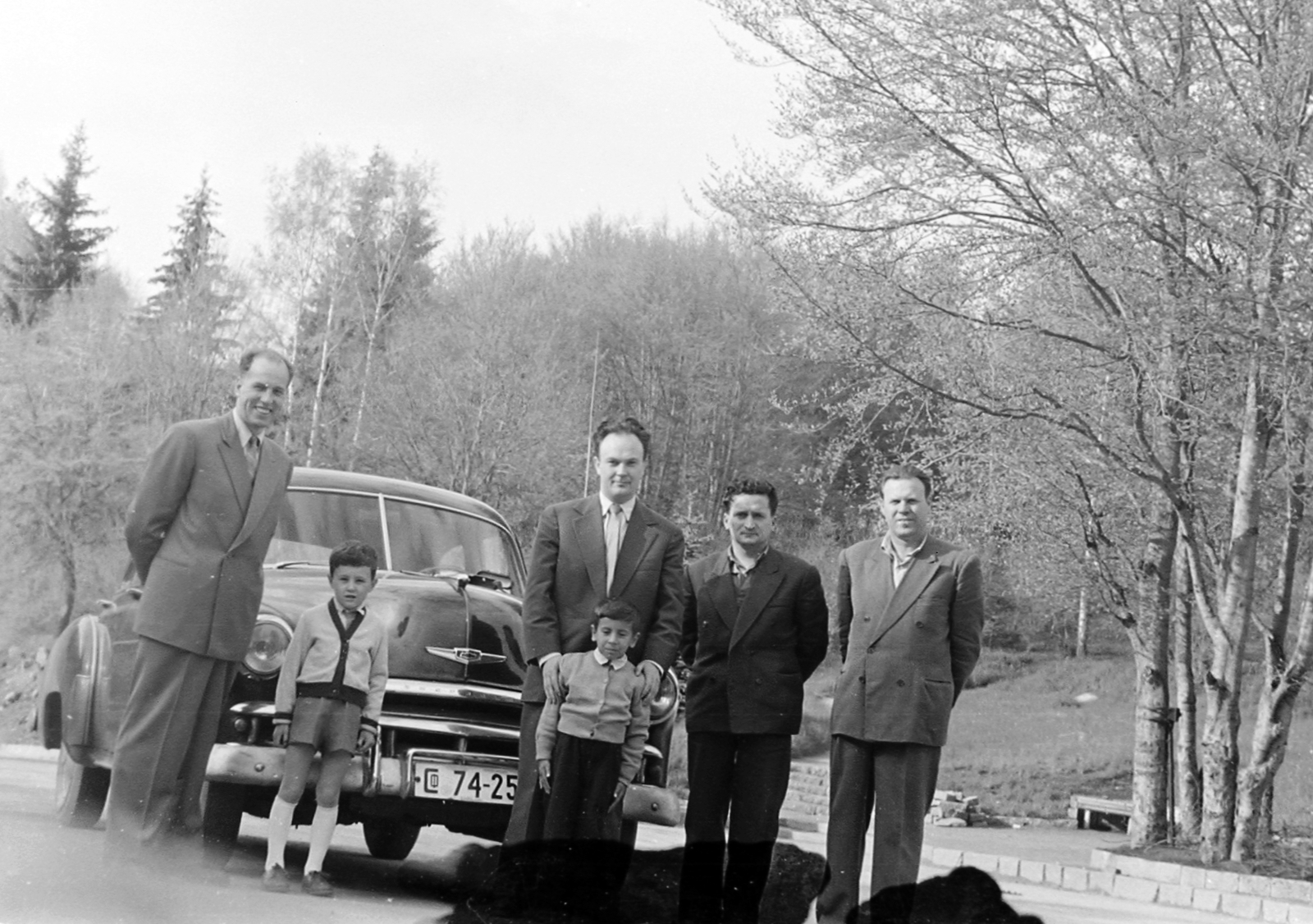 Bulgaria, 1959, Szent-tamási Mihály, american brand, Chevrolet-brand, automobile, number plate, Fortepan #14368
