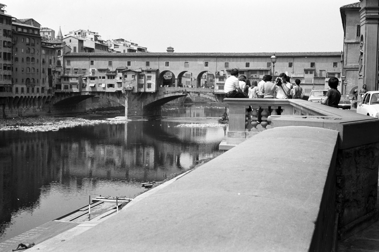Italy, Florence, Ponte Vecchio., 1974, Chuckyeager tumblr, Fortepan #143683