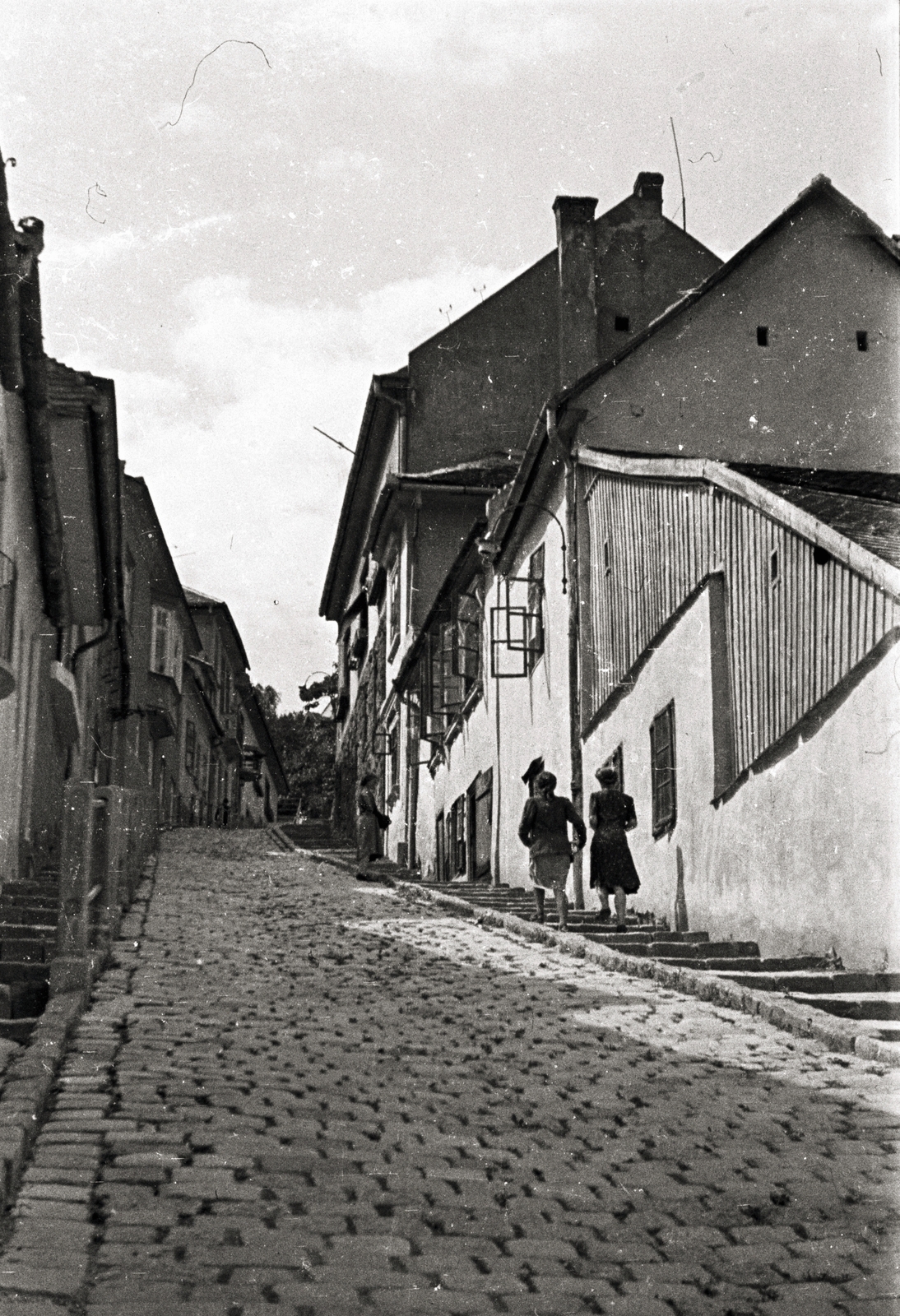 Hungary, Budapest II., Gül Baba utca., 1941, Chuckyeager tumblr, cobblestones, Budapest, Fortepan #143734