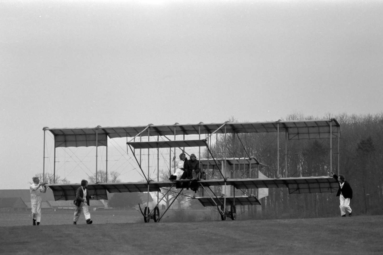 United Kingdom, Bristol Boxkite típusú repülőgép, az Azok a csodálatos férfiak című filmhez készült replika., 1977, Chuckyeager tumblr, airplane, replica, biplane, Fortepan #143737