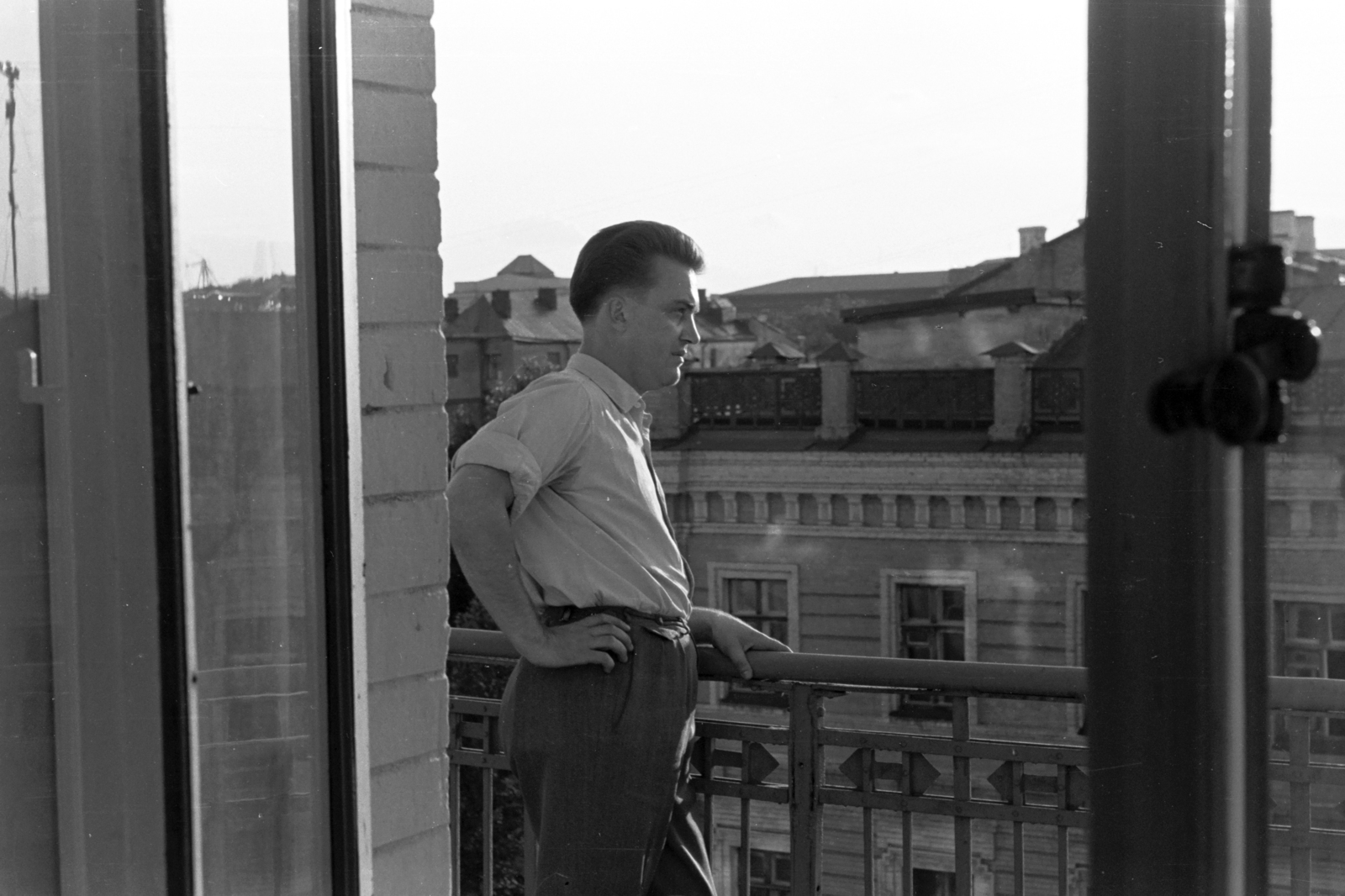 Ukraine, Kyiv, Puskin utca, kilátás a Ukraina (később Premier Palace) Hotelből., 1959, Chuckyeager tumblr, Soviet Union, Fortepan #143780