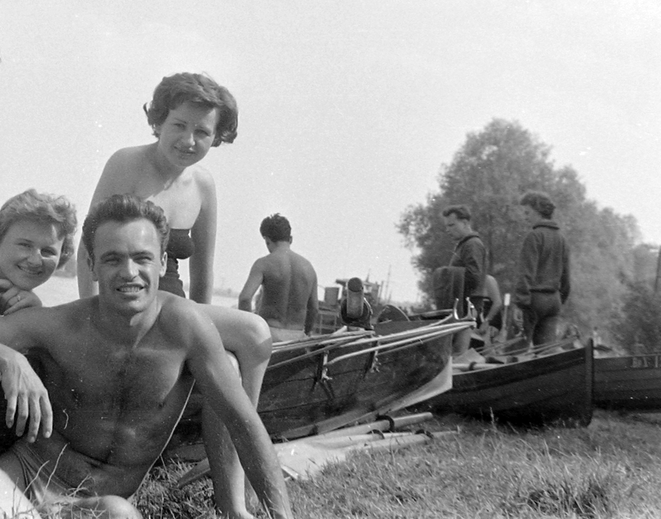 1959, Szent-tamási Mihály, boat, paddling, Fortepan #14407