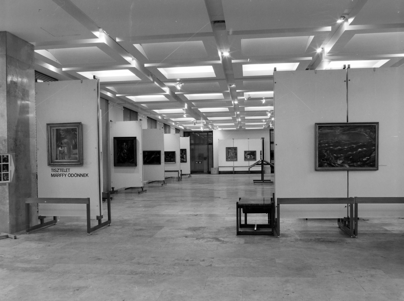 "Márffy Ödön kiállítás", 1980, Magyar Nemzeti Galéria/Adattári Gyűjtemény, painting, Fortepan #144265