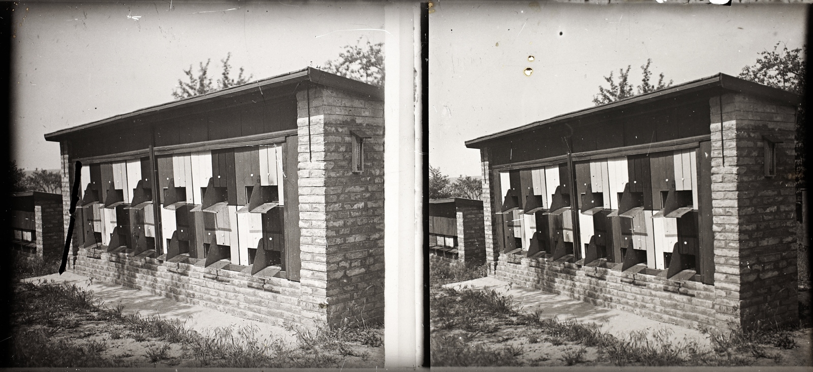 Magyarország, Aszód, gróf Széchenyi Gyula méhészete., 1925, Asztalos András, sztereófotó, kaptár, Fortepan #146018