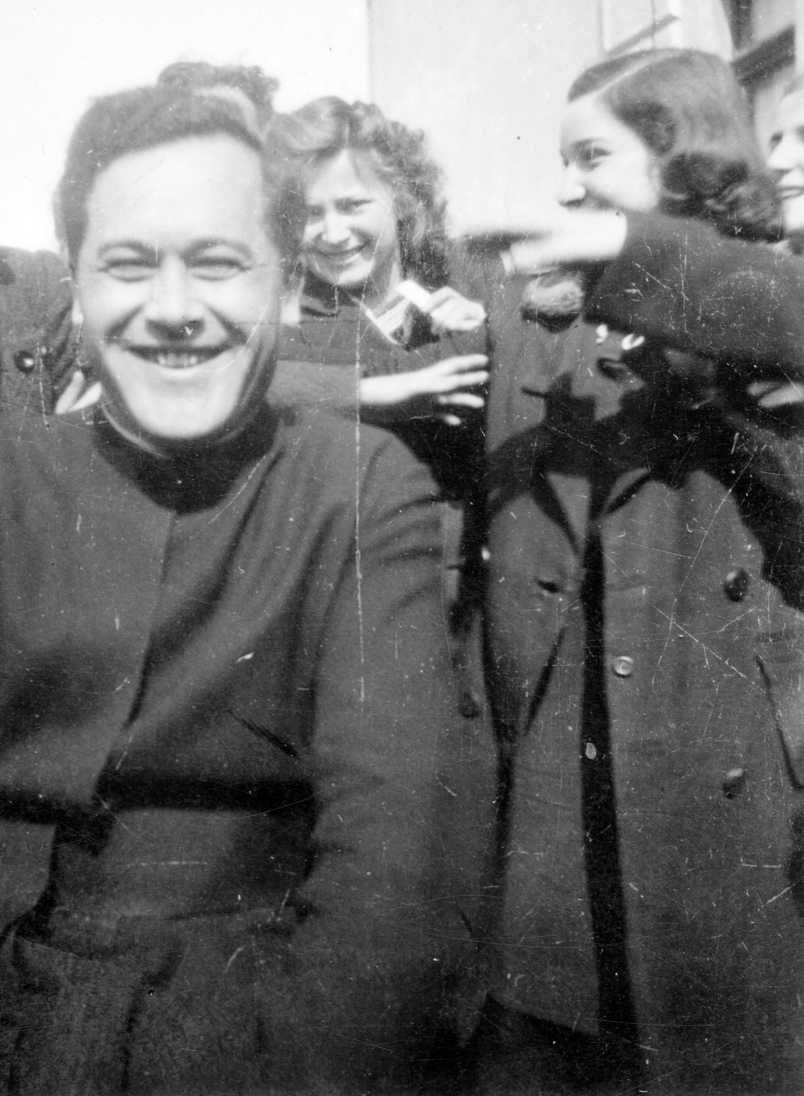 1944, Baráth Endre, mosoly, fiatalság, pap, Fortepan #14611