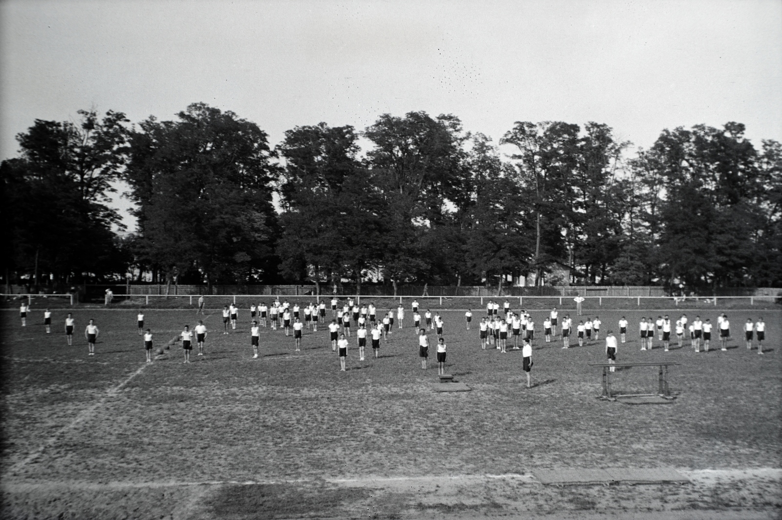 Magyarország,Szentendrei-sziget, Tahitótfalu, a Budapesten működő német birodalmi iskola sportrendezvénye a Pokol csárda melletti sportpályán., 1936, Sattler Katalin, Fortepan #146118