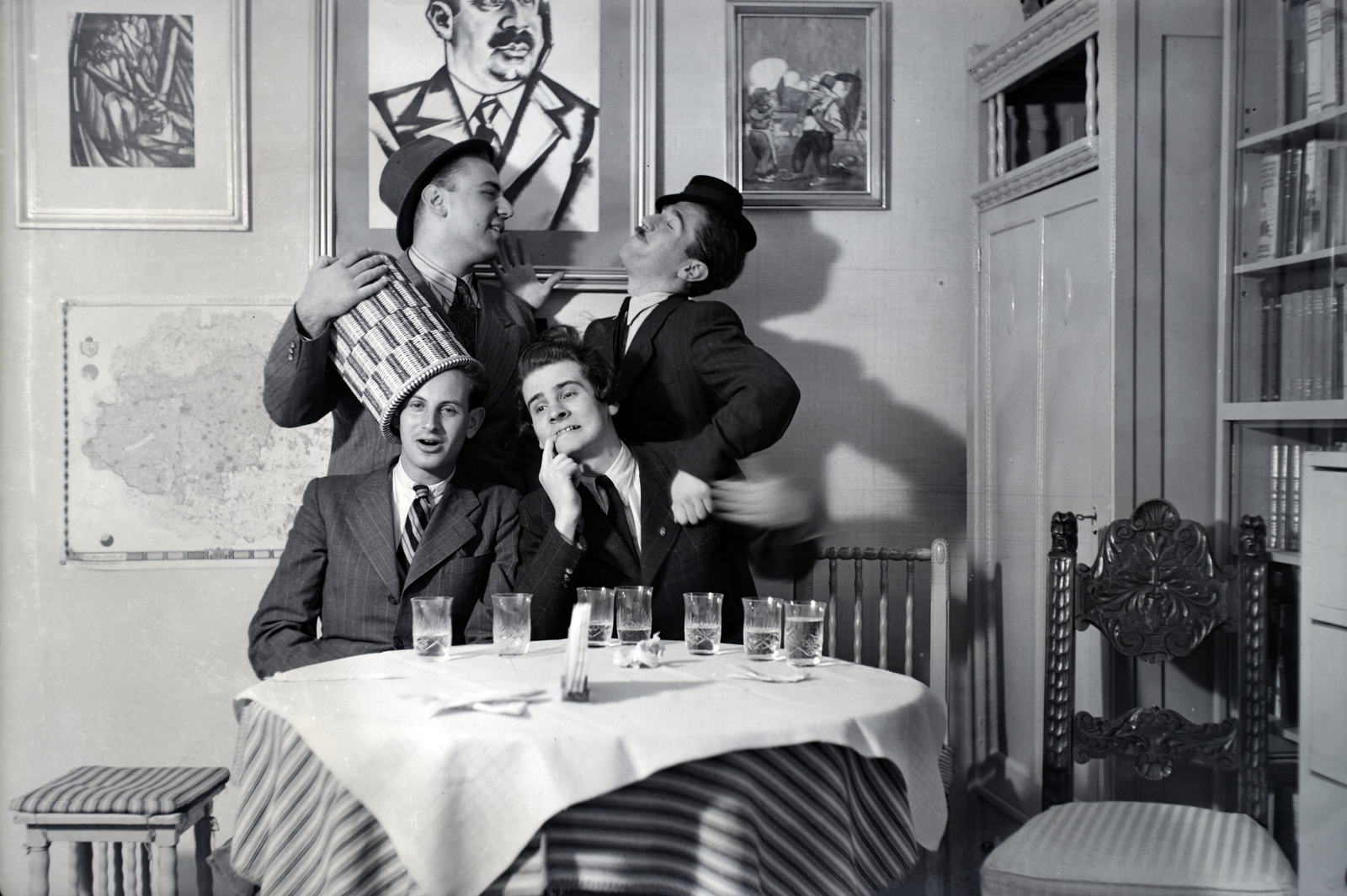 1940, Sattler Katalin, New Year's Eve, Fortepan #146240