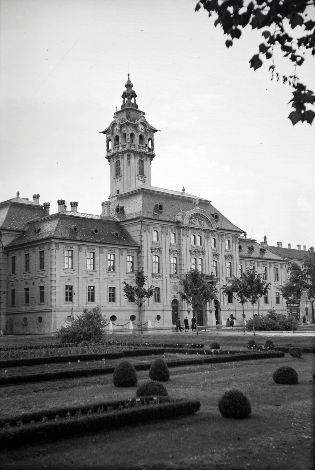 Hungary, Szeged, Széchenyi tér, Városháza., 1940, Sattler Katalin, Fortepan #146253