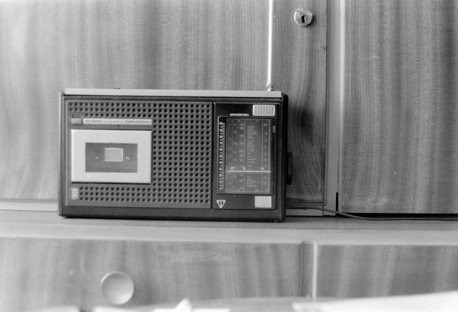 Magnós táskarádió (Grundig)., 1975, Fortepan, radio, tape recorder, Grundig-brand, portable radio, Fortepan #1466