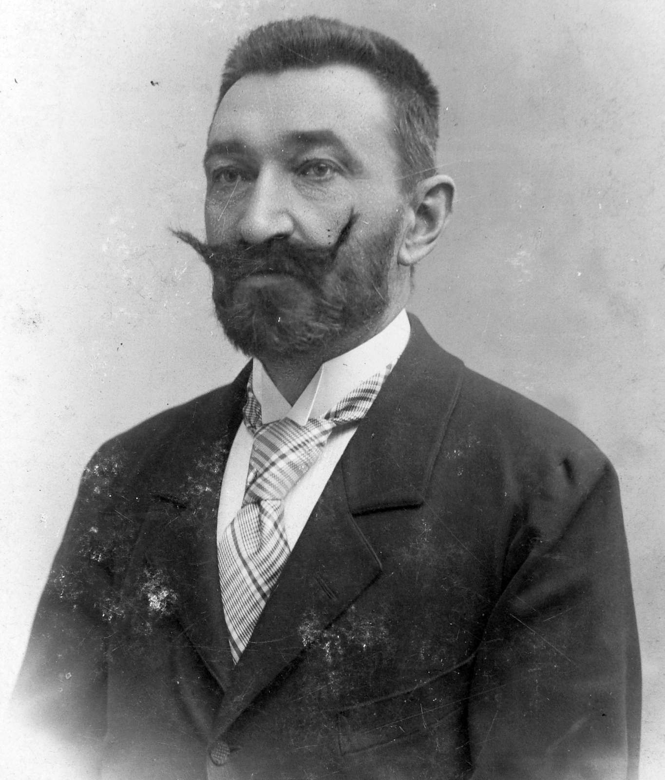Hungary, dr. Szmik Lajos ügyvéd, m. kir. udvari tanácsos, 1904-től a Galilei szabadkőműves páholy főmestere., 1905, Saly Noémi, portrait, moustache, man, beard, Fortepan #14662