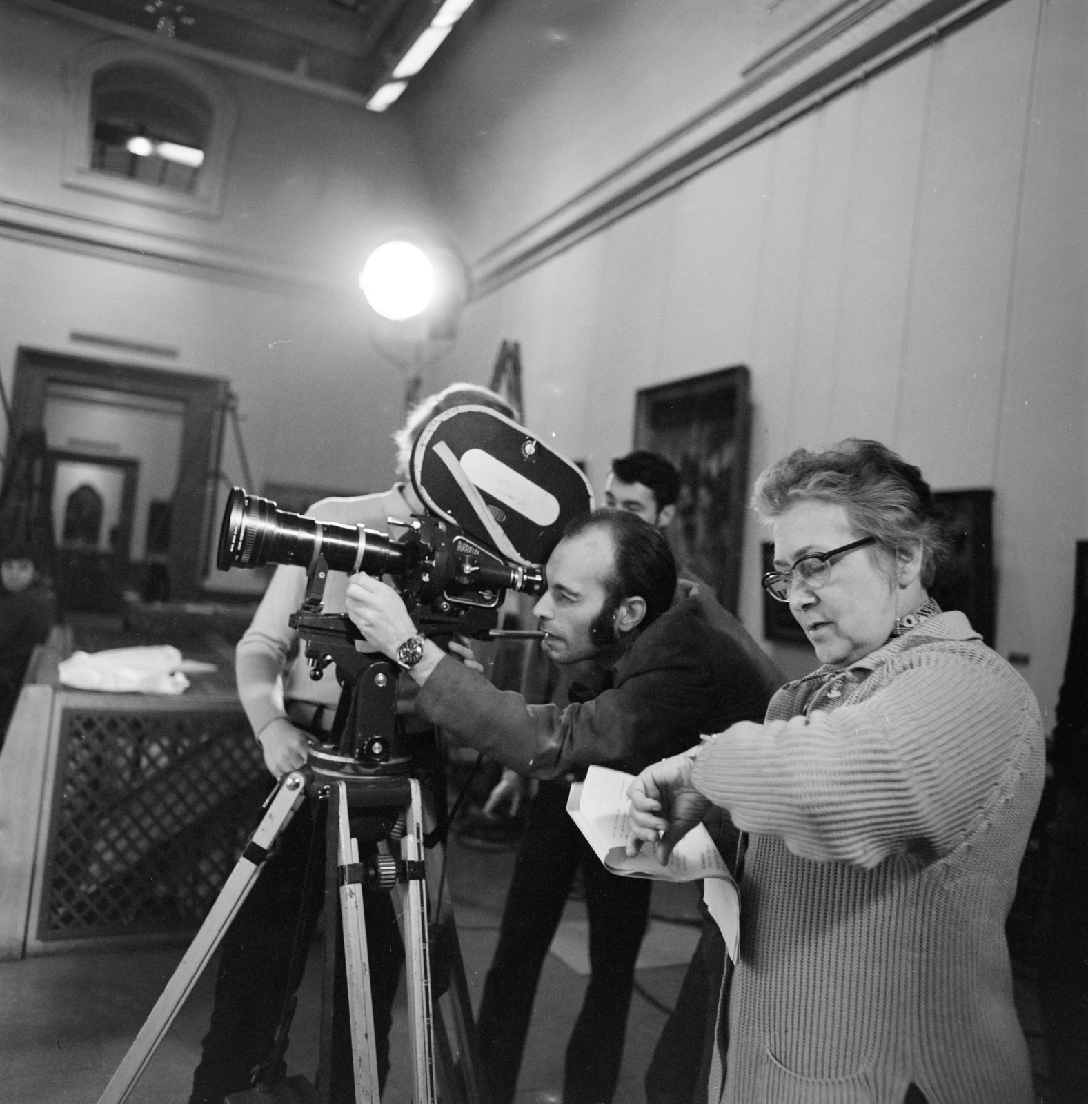 Hungary, Kenyeres Gábor rendező, operatőr és Zsigmondi Boris szerkesztő., 1969, Szalay Zoltán, filming, Fortepan #146679