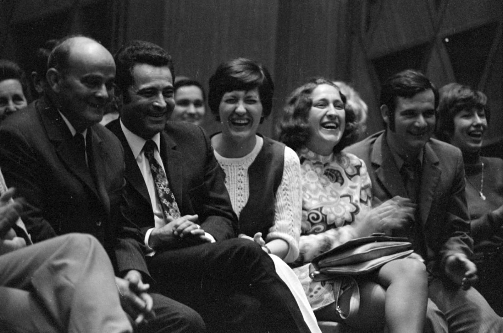Hungary, Budapest VIII., a Magyar Rádió 6-os stúdiója, közönség a Humorfesztivál műsorának felvételekor., 1974, Szalay Zoltán, Budapest, Hungarian Radio, Fortepan #147487