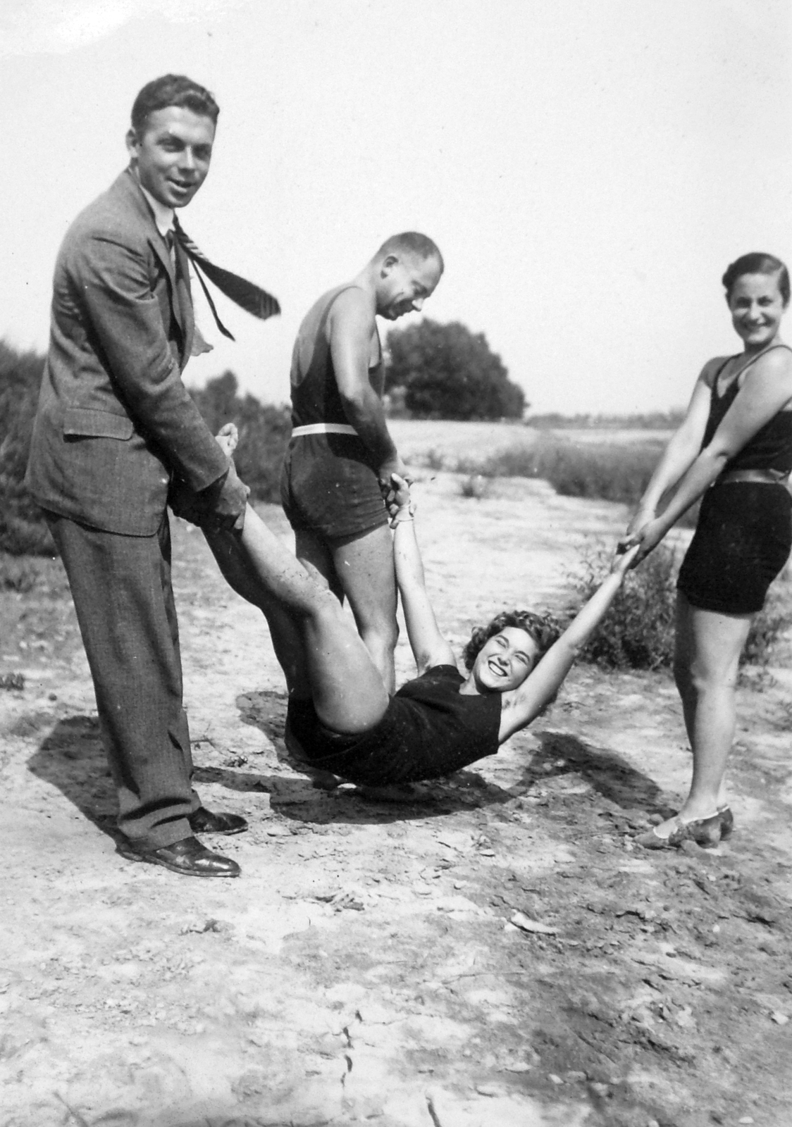1936, Négyesi Pál, hairy armpit, fun, Fortepan #14750
