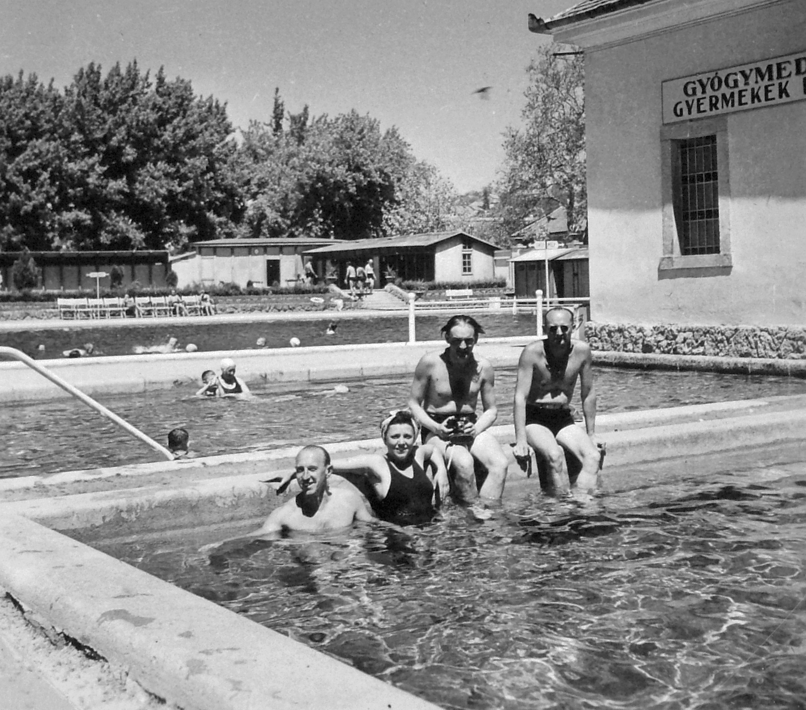 Magyarország, Eger, városi strand., 1941, Négyesi Pál, Fortepan #14789
