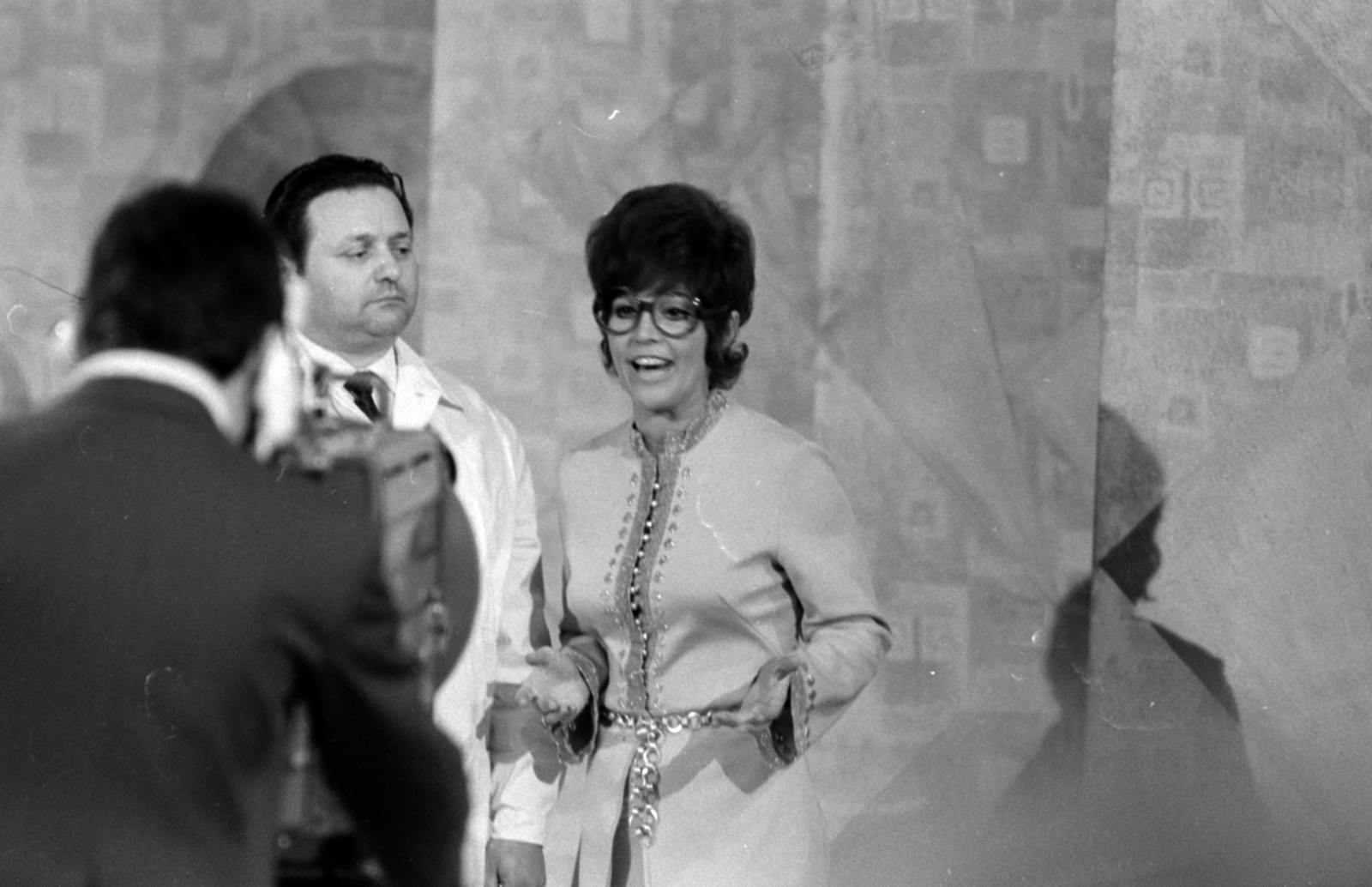 Hungary, Budapest V., az MTV stúdiója, a Magyar Rádió és a Magyar Televízió Null:nulla című 1970. évi szilveszteri vetélkedője. Miklósy György és Felföldi Anikó színművészek., 1970, Szalay Zoltán, Budapest, Fortepan #147902