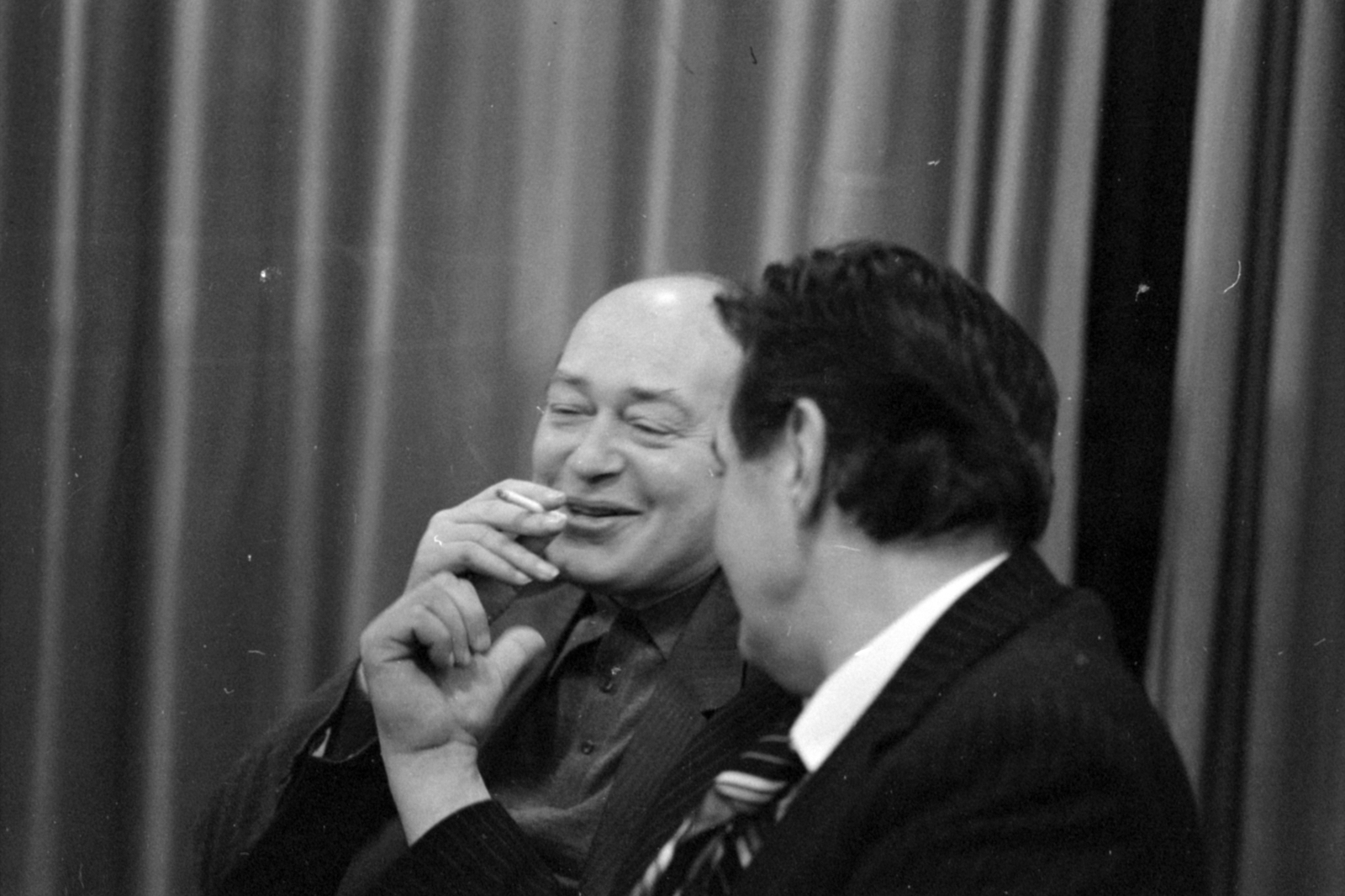 Hungary, Komlós János humorista és Marton Frigyes szerkesztő., 1974, Szalay Zoltán, Fortepan #147945