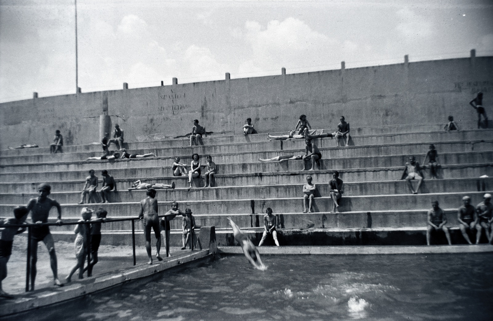1930, Barbjerik Ferenc, beach, swimming pool, Fortepan #148204