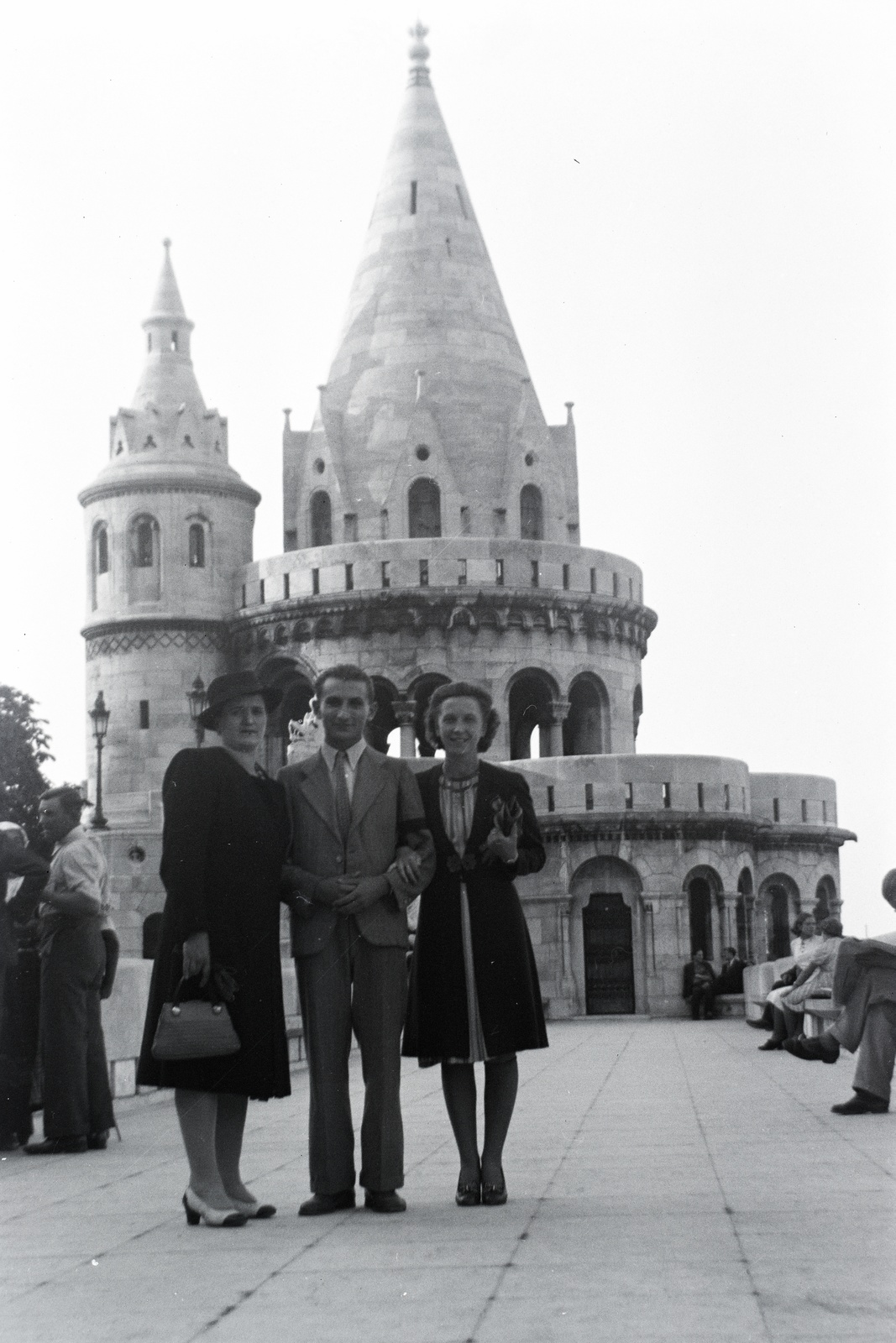 Magyarország, Halászbástya,budai Vár, Budapest I., 1938, Barbjerik Ferenc, Schulek Frigyes-terv, Budapest, Fortepan #148226