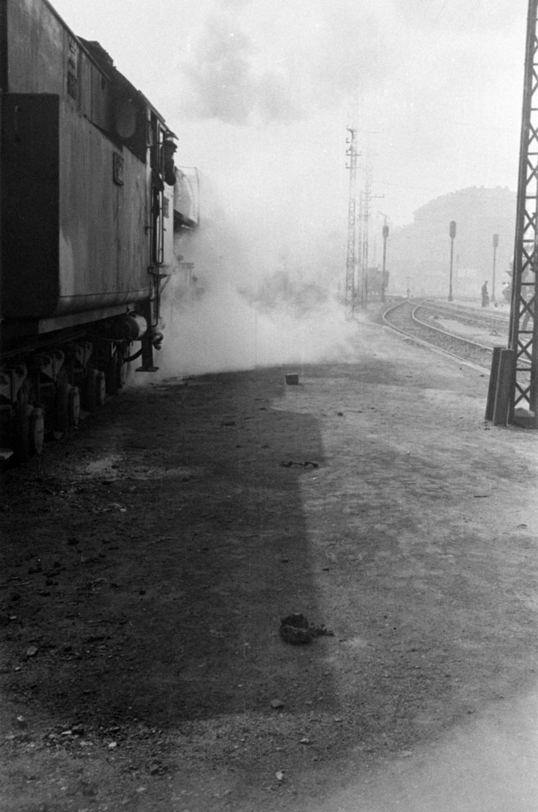 1956, Barbjerik Ferenc, smoke, steam locomotive, Fortepan #148446